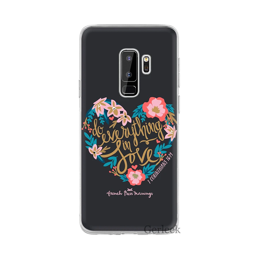 Чехол для мобильного телефона Samsung Galaxy J1 J2 J3 J5 J7 Prime жесткий чехол Библейские стихи