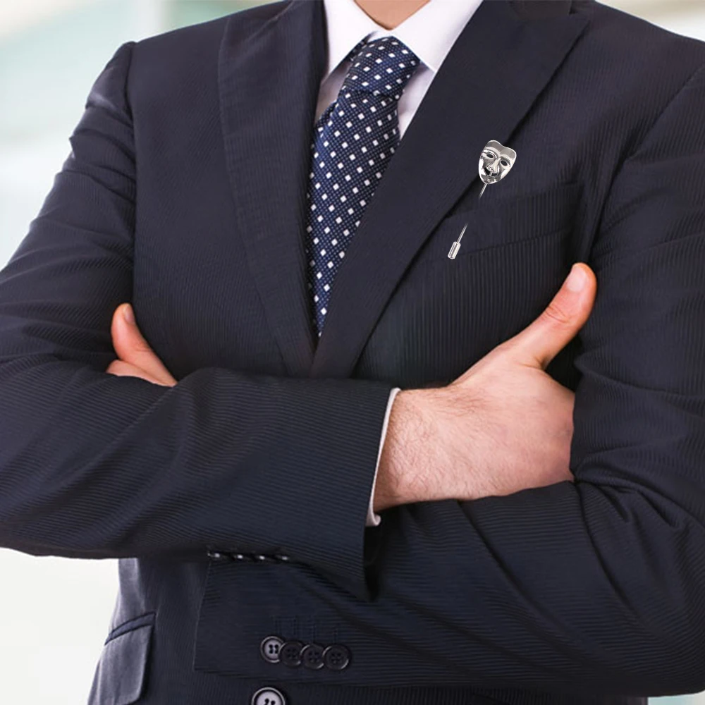 1 шт персональные забавные нагрудные булавки Sad броши маски мужские украшения