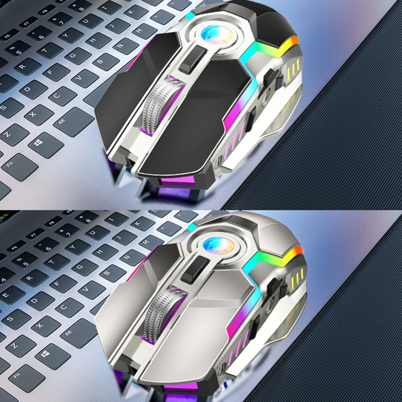 

3500DPI 2.4Ghz 7Key Wireless Gaming LED RGB USB Charge Mouse Slient Microswitch Multiple Light Effects Support Charge