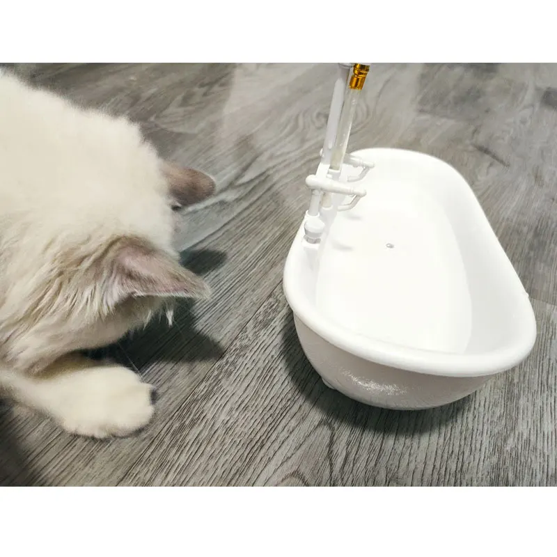 

Bathtub Automatic Pet Cat Water Dispenser Pet Drinking Water Electronic Water Fountain Drinker Bowl for Cat Kitten Pet Supplies