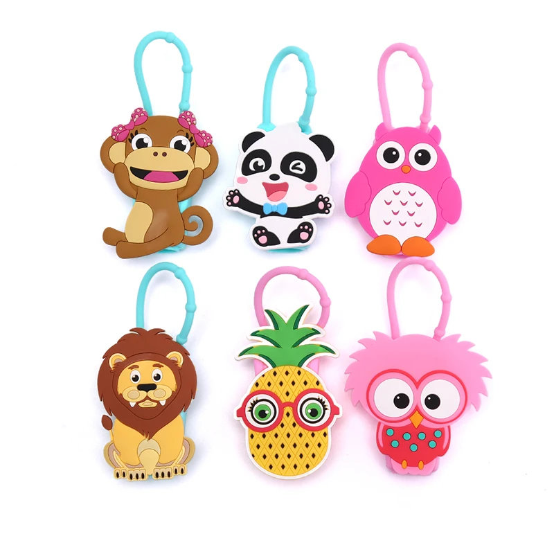 

1pc Animal Cartoon Silicone Bath Shower Gel Sanitizer Bottle Holder Funny
