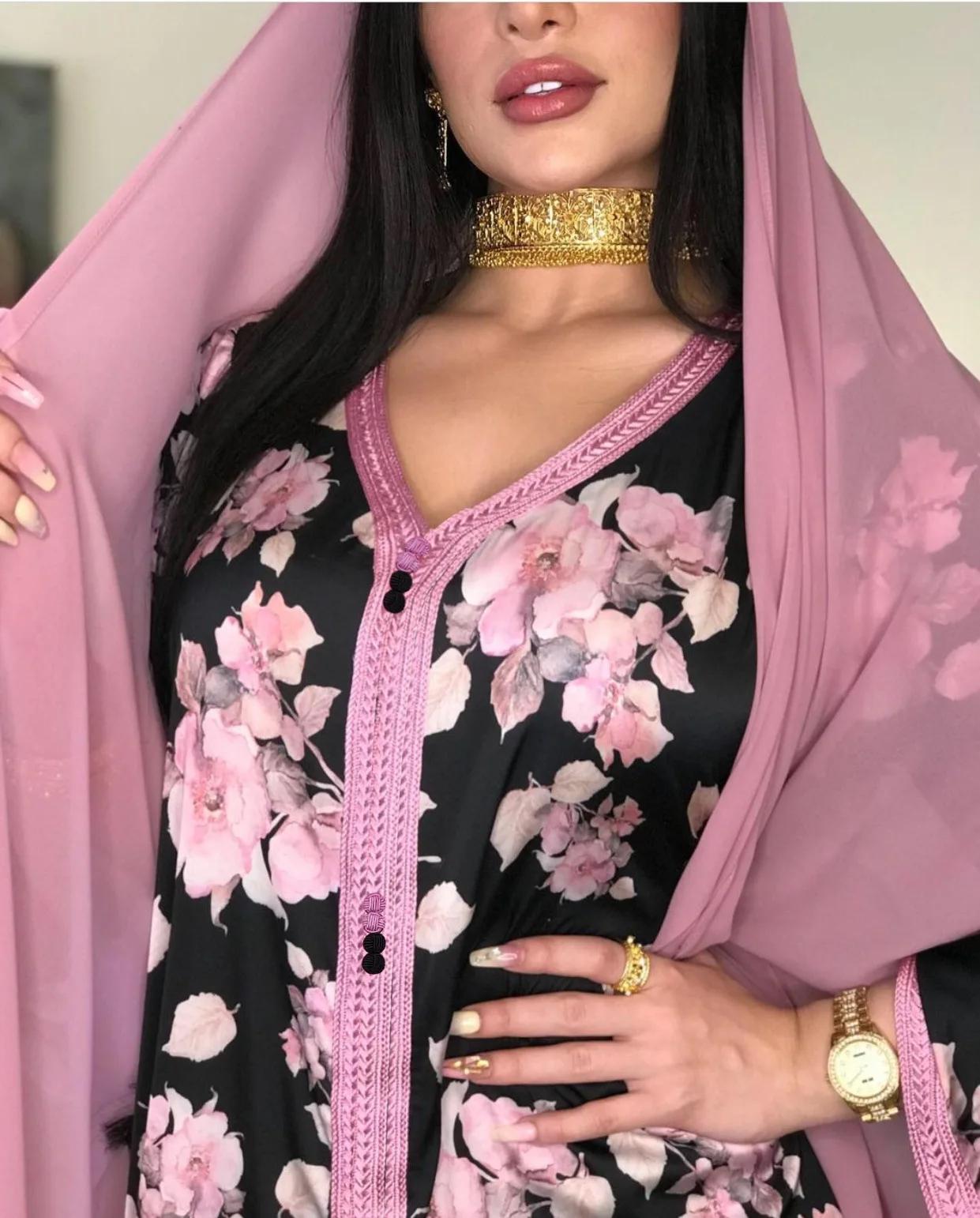 

Plus Size Women Dress African Boubou Dress African Dress for Woman Free Size with Embroidery Design Long Dress African