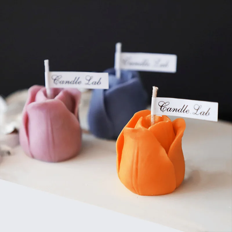 

Rose Candle Molds For Candle Making Handmade Craft DIY 3D Flower Soap Silicone Mold Aroma Wax Candle Making Molds