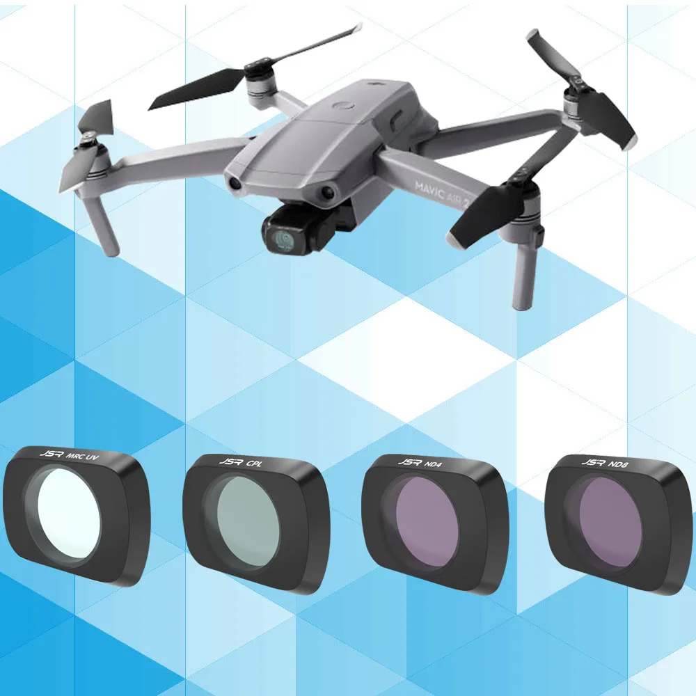 Для DJI Mavic Air 2 Фильтр UV + CPL ND4 ND8 Комплект полярного стекла нейтральной плотности