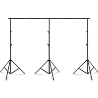 photo video studio backdrop stand 3m4m heavy duty adjustable portable photography muslin background support system kit
