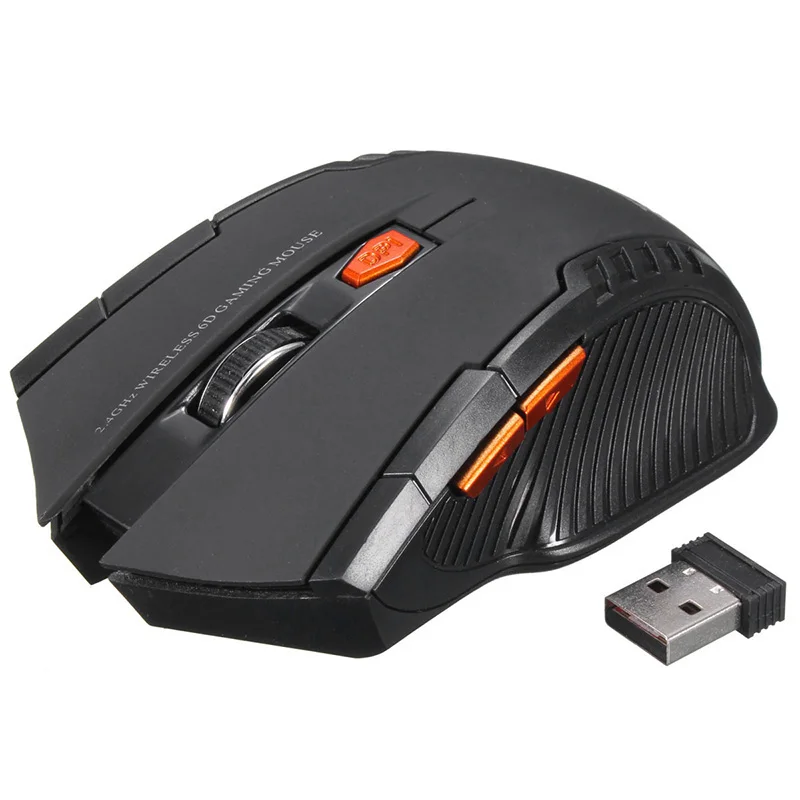 2,4 ГГц Беспроводная мышь с usb-приемником для ПК игровая Оптическая Мышь Без аккумулятора
