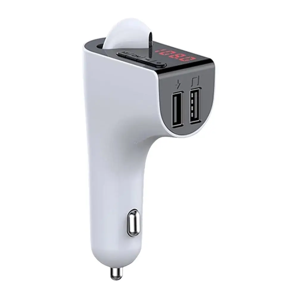 

FM-трансмиттер автомобильный с поддержкой Bluetooth 5,0 и 2 USB-портами