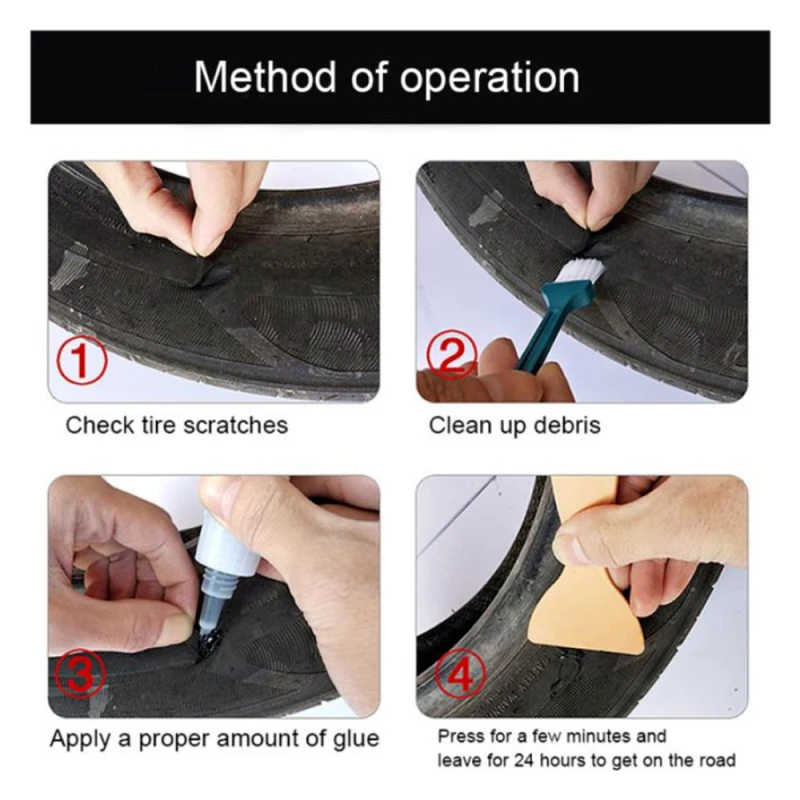 

20g Black Super Glue Car Rubber Repair Tire Glue Window Speaker Seal Tire Repair Glue Mighty Tire Repair Glue