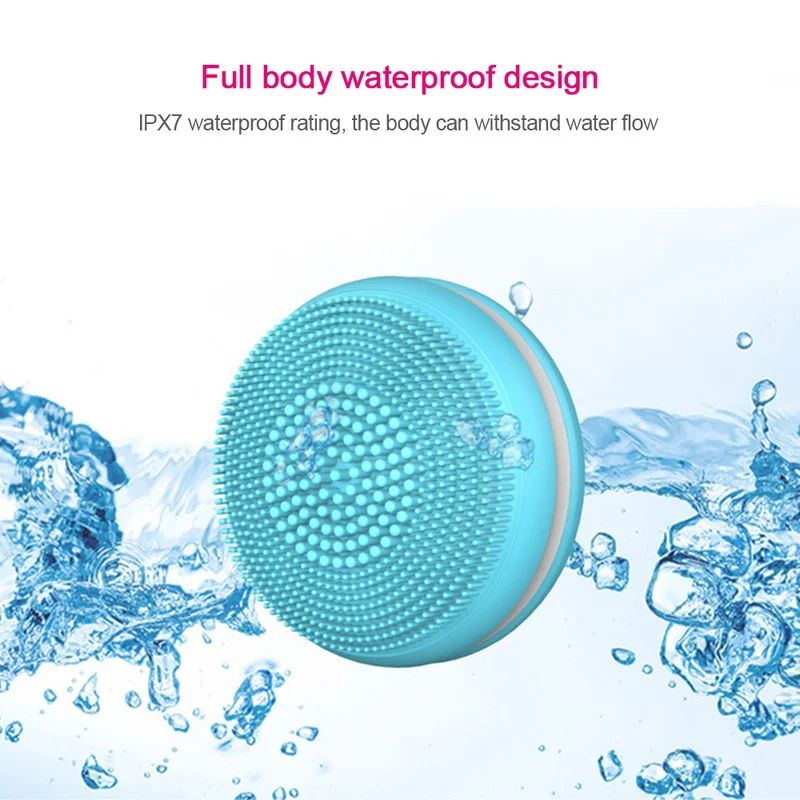 Instrument Electric Cleaning Brush Wash Help Cleansing Mini Ultrasonic Artifact Silicone Face | Красота и здоровье
