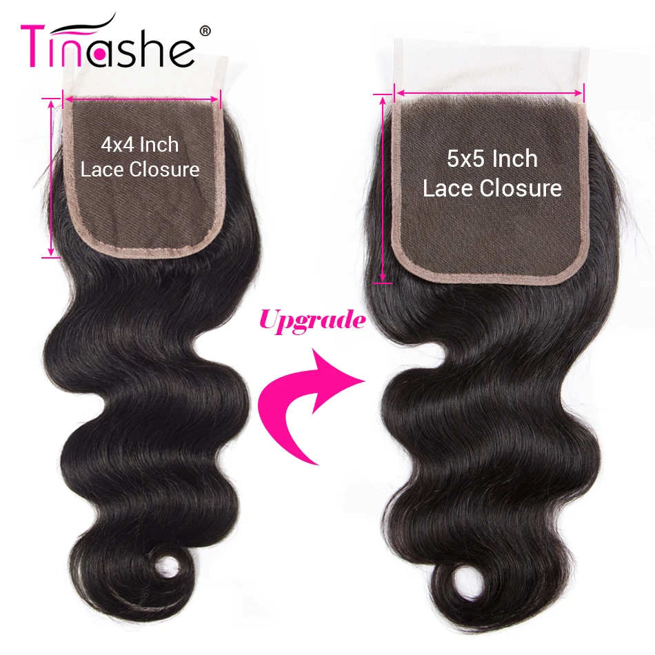 Волосы Tinashe 5x5 с кружевной застежкой человеческие волосы без