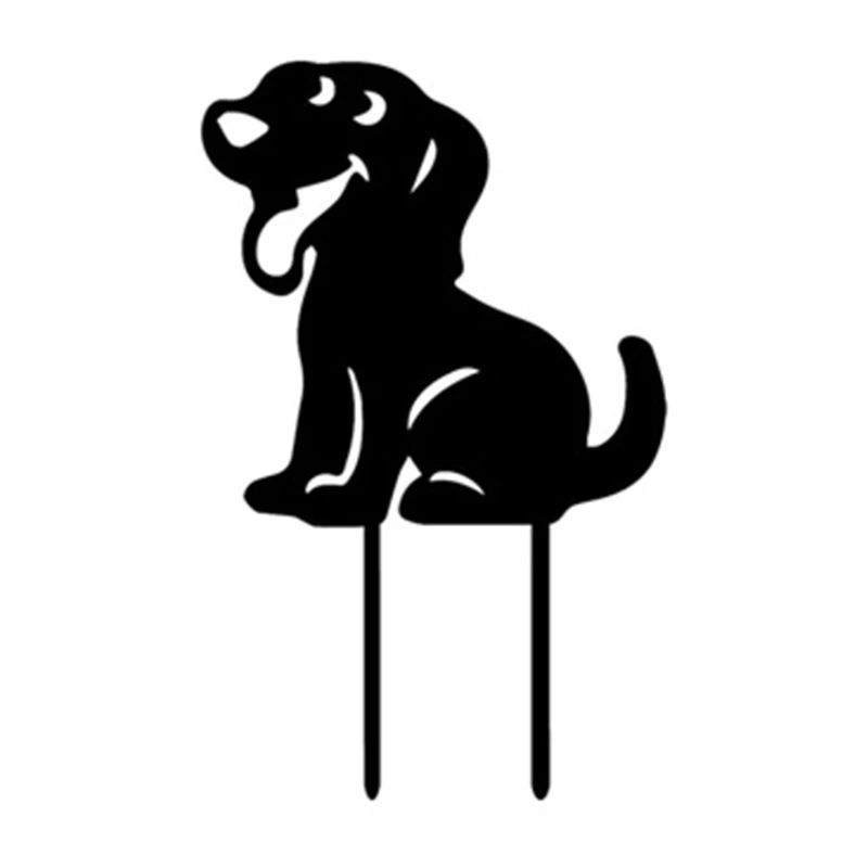 

1Pc Dog Garden Stakes Acrylic Garden Art Party Outdoors Yard Decor for Dog Lover