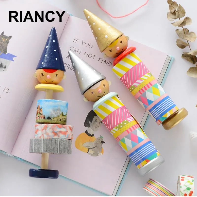 Kawaii мальчик клейкая лента держатель для украшения DIY васи лента липкая Скрапбукинг изоляционная лента канцелярские Диспенсер ленты 02462
