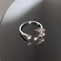 origin summer dainty sparkly cz zircon star moon floral charm rings for women girls geometric metallic open rings accessories