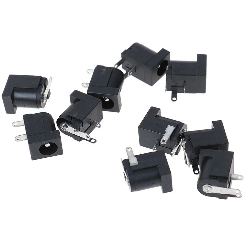 10 шт./лот DC 005 PCB Mount 5. x2.5 мм Женский Разъем питания постоянного тока DC005