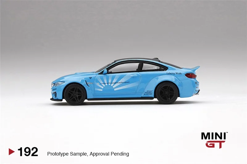 Мини GT 1:64 LBWK M4 Baby Blue литая модель автомобиля | Игрушки и хобби