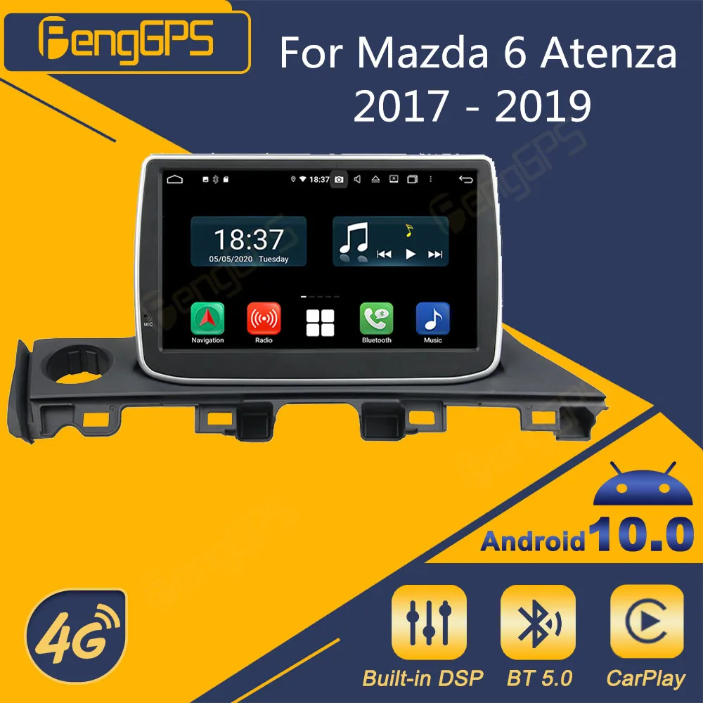 

For Mazda 6 Atenza 2017 2018 2019 Android Car Radio 2Din Stereo Receiver Autoradio Multimedia DVD Player GPS Navigation Unit