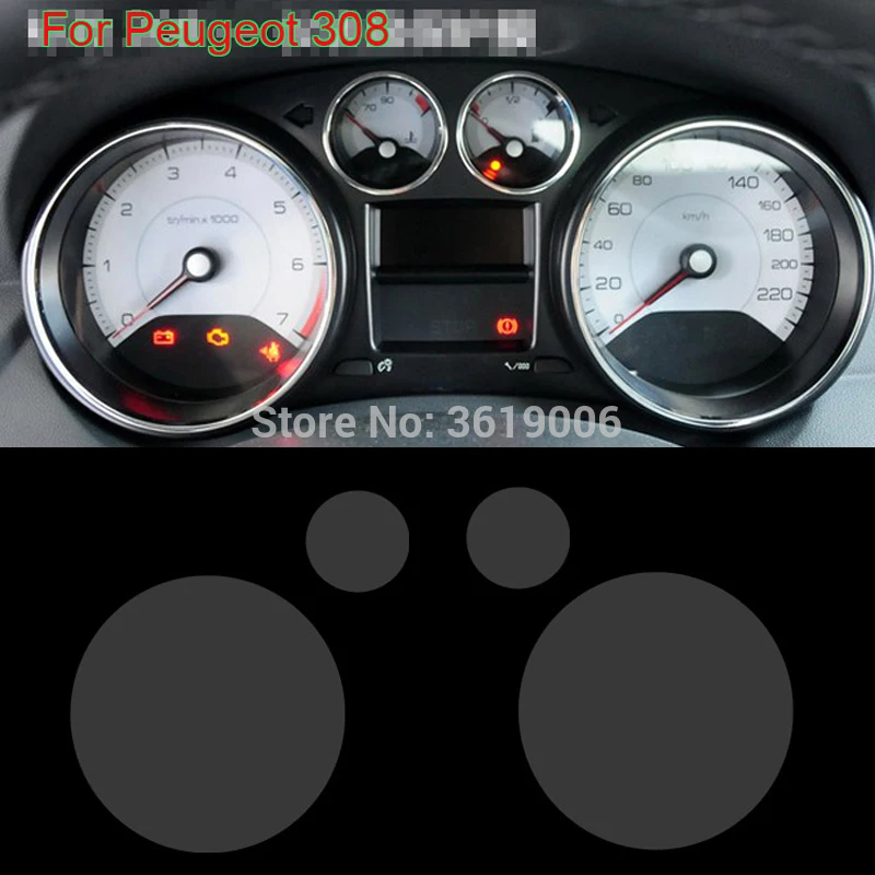 

TOMMIA для peugeot 308 2012-14 Защитная пленка для экрана HD 4H Защитная пленка для приборной панели Анти-Царапины автомобильные наклейки