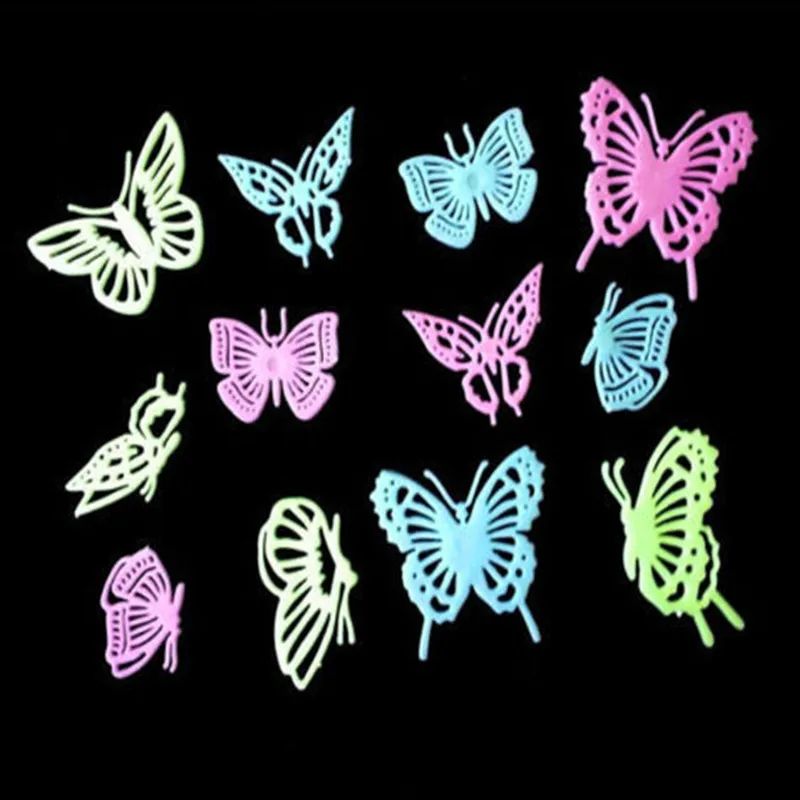 

2021 Various 3D Luminous Butterfly Stars Moon Night Luminous Wall Stickers Kids Bedroom Home Stickers Combo Set