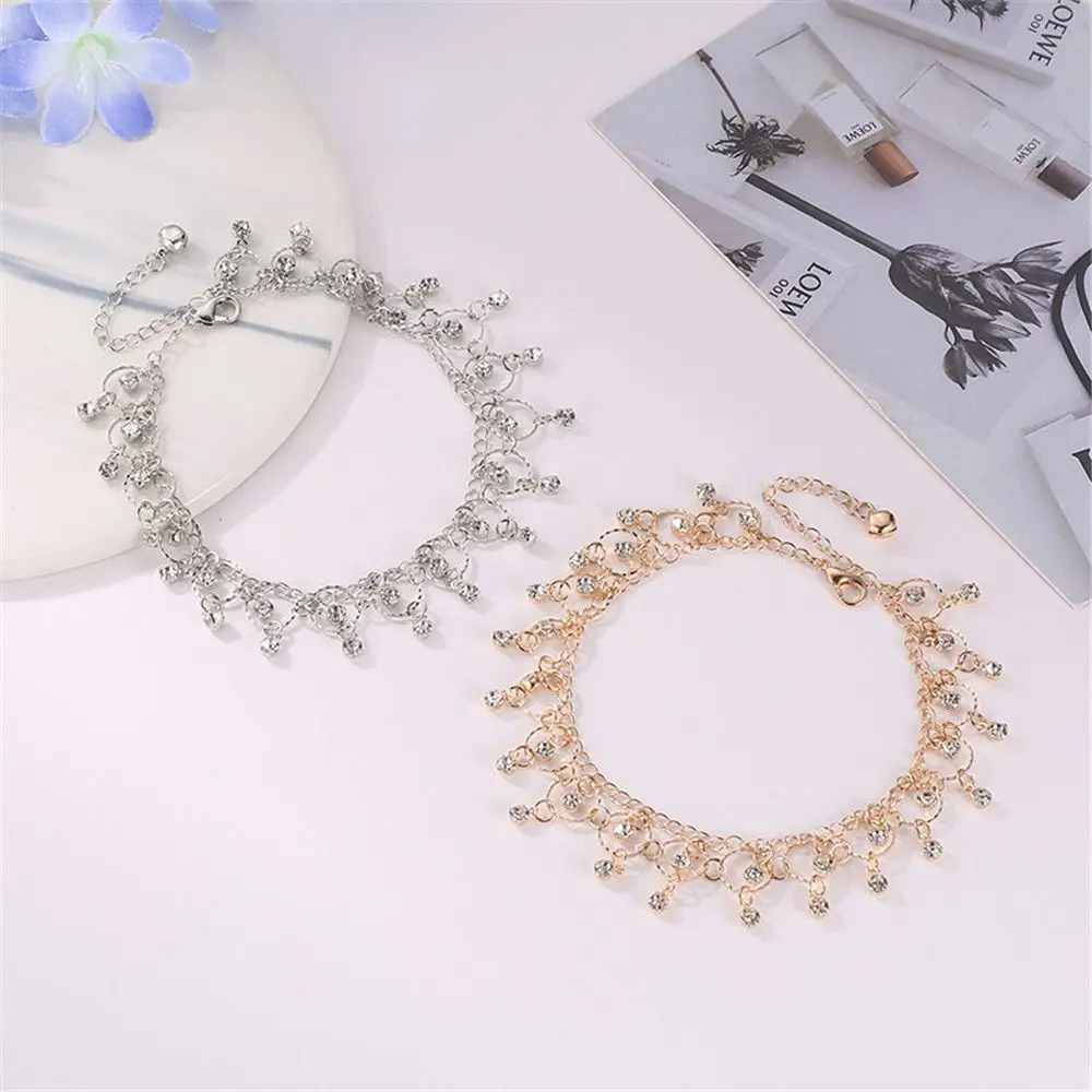 

Stylish Beach Yoga Pendants Dance Tassel Foot Chain Anklet Zircon For Women|Girls
