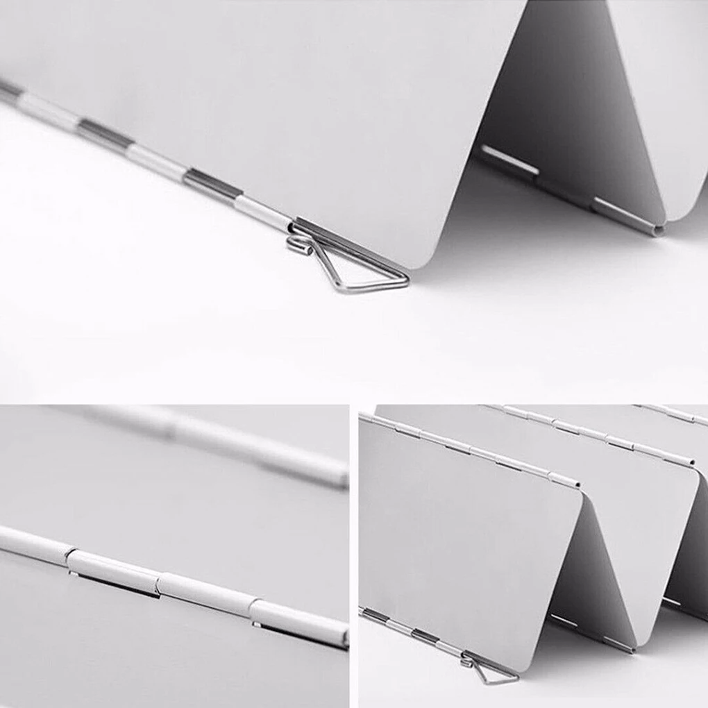 

9 Plate Foldable Outdoor Stove Wind Shield Gas Burner Aluminum Windshield Wind Protector Picnic Camping Stove Windscreen