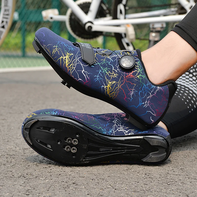 Harga Kualitas Tinggi Profesional Mengunci Diri Luar Ruangan Antiselip Sepatu Balap Jalan Sepeda Ultraringan Bernapas Sepatu Olahraga Sepeda Pria