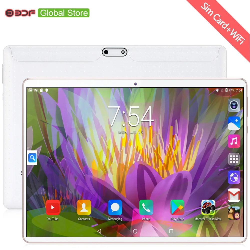 Обновленный 10 дюймовый планшетный ПК Android 7 0 четырехъядерный 3G телефонные звонки