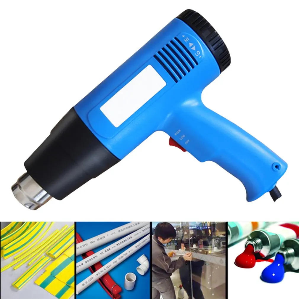 

1500/2000W Hot Air Gun Thermostat Digital Display Low High Temperature Adjustable With Tail Thermal Use For Car Metal Process