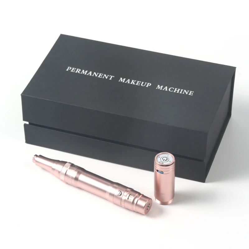 Easy control micropigmentation eyebrow tattoo machine wireless rechargeable pmu machine for needle cartridges beauty equipment