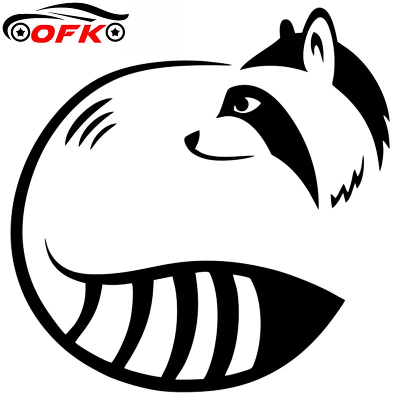 

Car Stickers Decor Motorcycle Decals Raccoon Shape Decorative Accessories Creative Sunscreen Waterproof PVC,15cm*15cm
