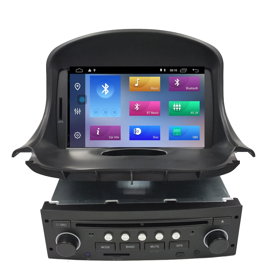 Автомагнитола на Android 10 для citroen c2 peugeot 206 206cc 2007 2014 GPS Wi Fi|Автомобильные