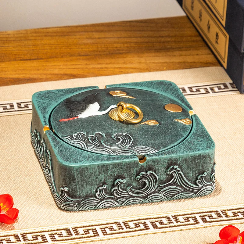 

Офисная пепельница с крышкой с защитой от Нахлыста светильник Кая Роскошная гостиная, чайный столик, индивидуальный тренд дзен