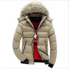 Мужская зимняя куртка с меховым воротником и капюшоном, новинка 2020, хлопковая утепленная теплая парка с холодным флисом, мужские повседневные Брендовые куртки