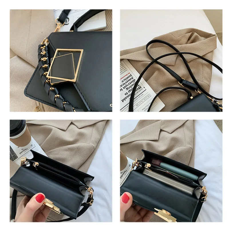 

2021 New Women Fashion Chain Shoulder Bag Casual Shopping Messenger Bag Handbag Tote Bag Female Underarm Bag Wallet Crossbody