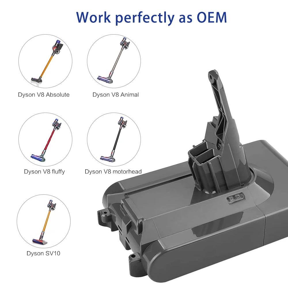 Аккумулятор Melasta 3500 мАч 21 6 в для Dyson V8 беспроводной пылесос ручной держатель SV10 |