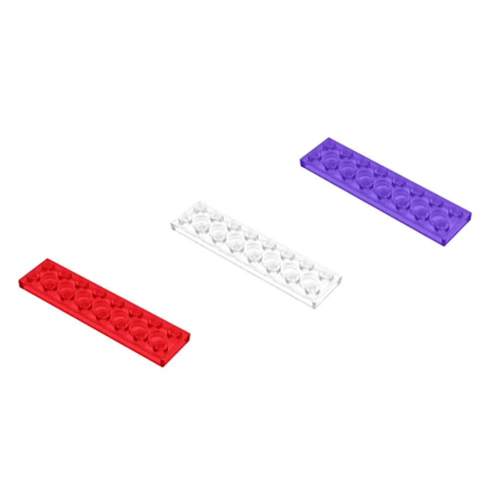

Кубики MOC Trans-colors Plate 2x8, строительные блоки, сборные детали, креативные развивающие блоки «сделай сам» для детей, игрушки 3034, 8 шт.