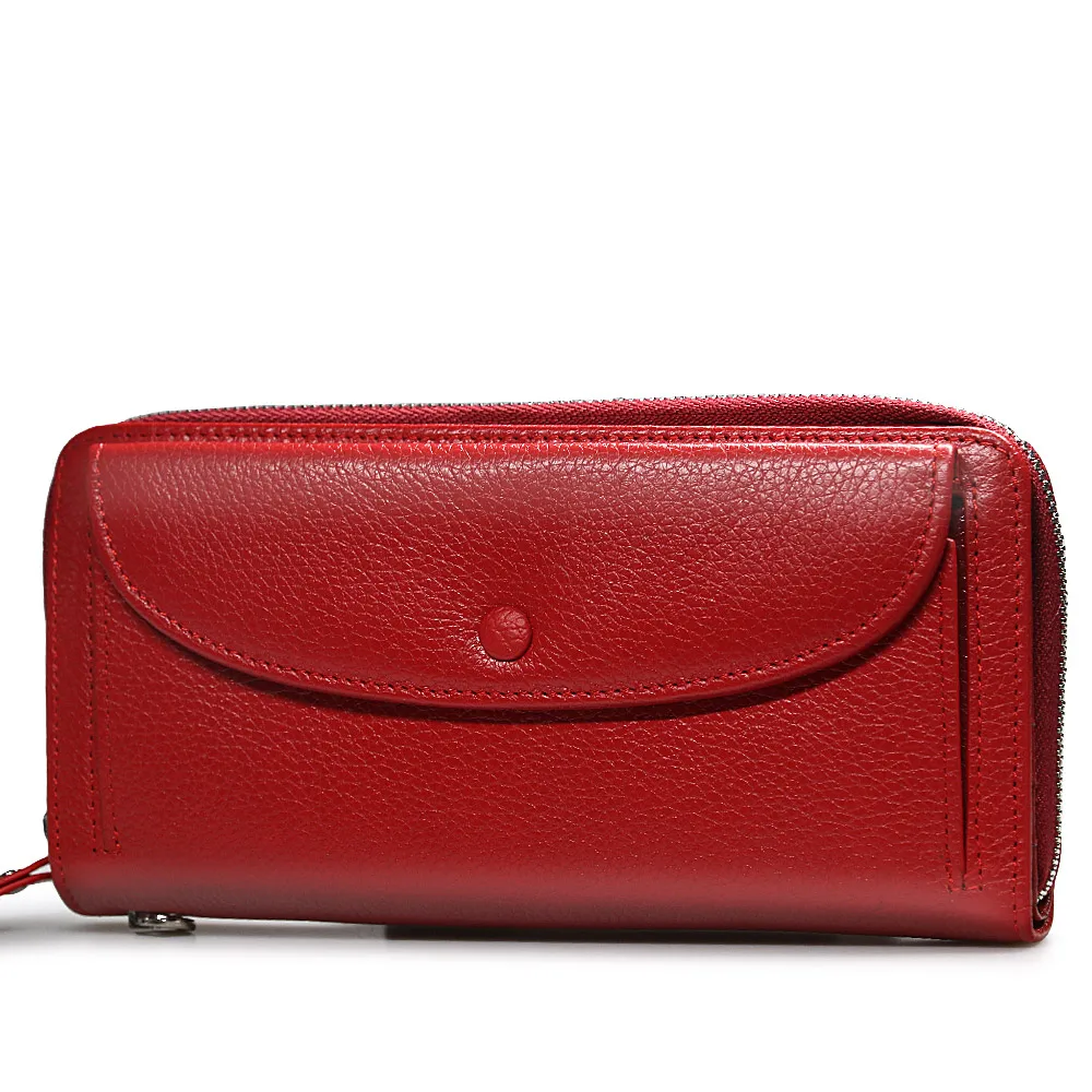 Женский кошелек из натуральной кожи модный роскошный женский клатч на запястье