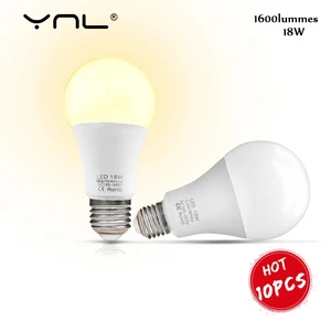 10 шт. светодиодный ламповый светильник E27 AC220V 240V реальная мощность 18 Вт 15 Вт 12 Вт 9 Вт 6 Вт 3 Вт лампада домашний светодиодный светильник
