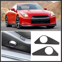 for nissan gtr r35 2008 2016 car styling soft carbon fiber seat adjustment switch panel sticker car interior accessories