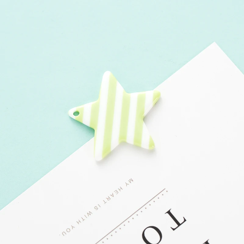 10 штук/упаковка звезда Смола со звездами и полосами для Шарм аксессуары