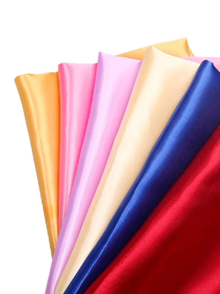 

Silk Satin Cloth Fabric Satin Ding Silk DIY Skirt Pajamas Performance Costume Curtain Gift Box Lining Sheet Lining Silk Cloth