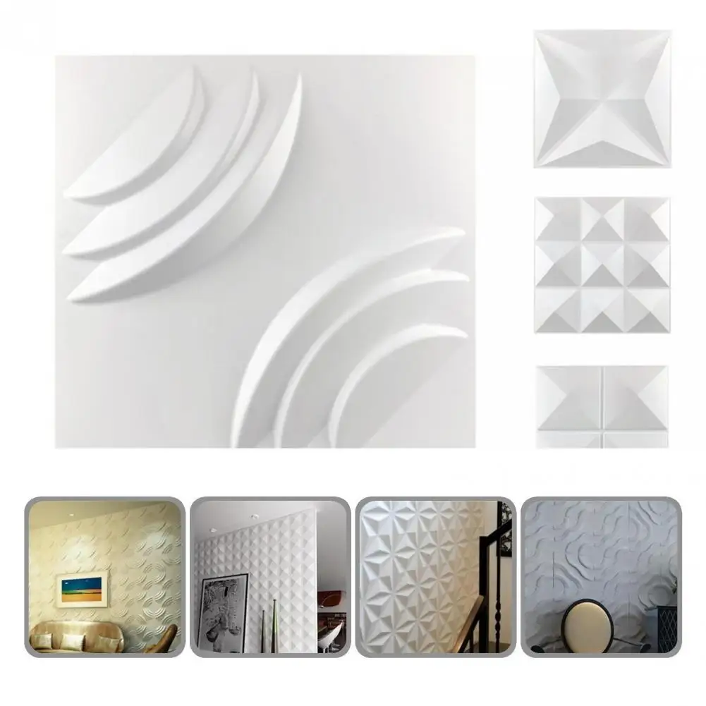 

PVC Wall Panel Anti-scratch Decorative Panel PVC Wear-resistant Practical Waterproof Stereo PVC Wall Panel
