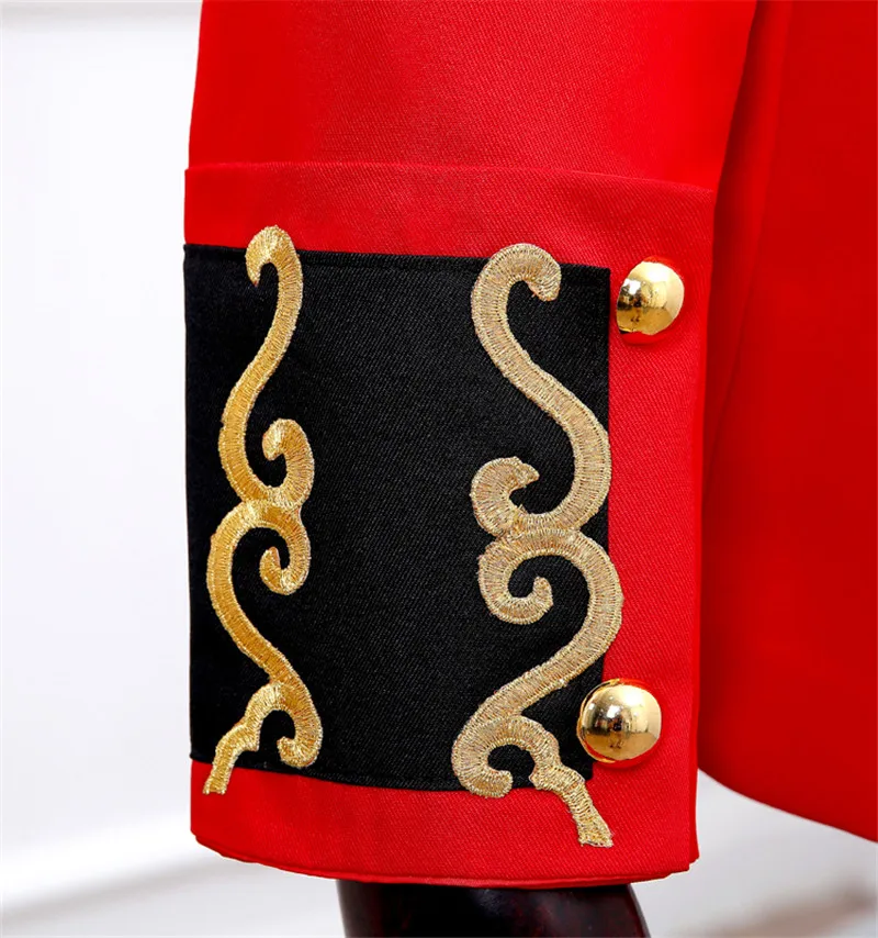 Пиджак мужской красный жакет Костюмный пиджак банкетное платье хор одежда для