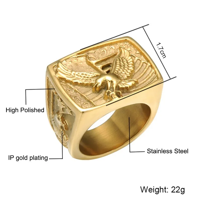 

Classic retro men's atmosphere temperament eagle embossed wedding jewelry exquisite fashion jewelry holiday gifts wholesale