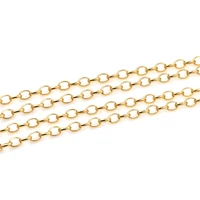 o shaped gold chainsimple fashion braceletgolden hip hop necklace suitable for diy bracelet necklace making