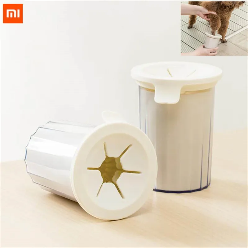 Новая Xiaomi Mijia щетка для собак Pet очиститель лап чашка силиконовый материал мягкий