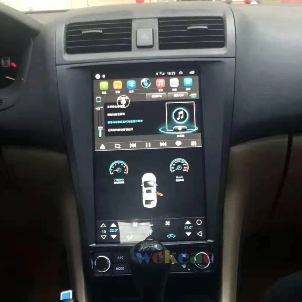 Wekeao вертикальный экран Tesla Style 12 1 'ɺndroid 9 0 автомобильный Dvd мультимедийный