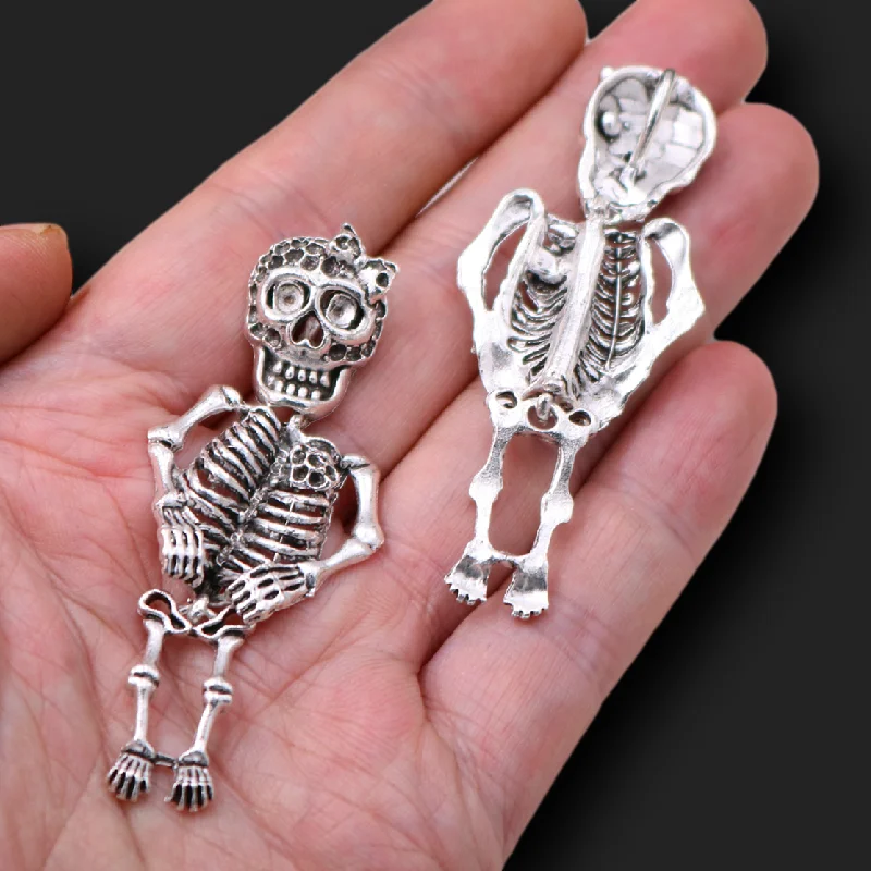 4 шт. Ретро Стиль рука регулируемый Русалка Скелет Кулон Панк ожерелья сделай сам