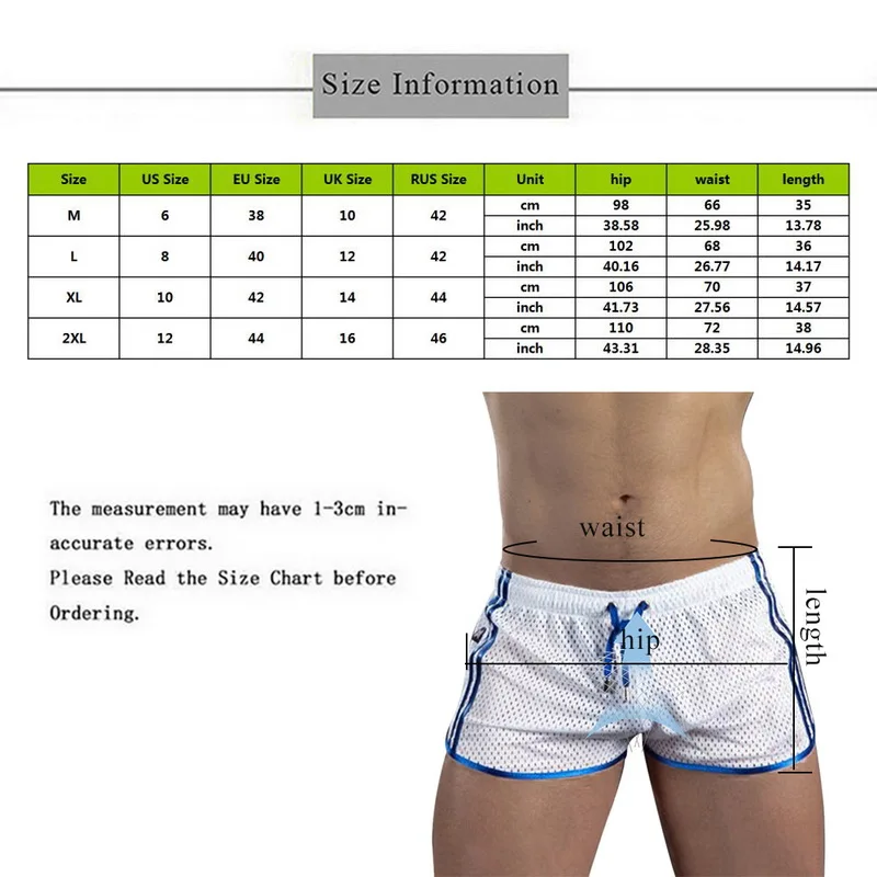 

2020 Summer Men Shorts Fitness Bodybuilding Shorts Sexy Mesh Breathable Quick Dry Fashion Casual Beach Men Clothing