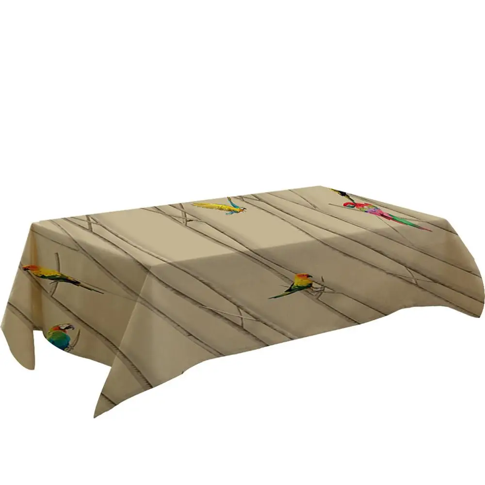 

1pcs 140cm x 80cm Primeval 3D Flower Table Cloth Rectangular Tea Table Cover Dining Table Cover Decorations Home Decor