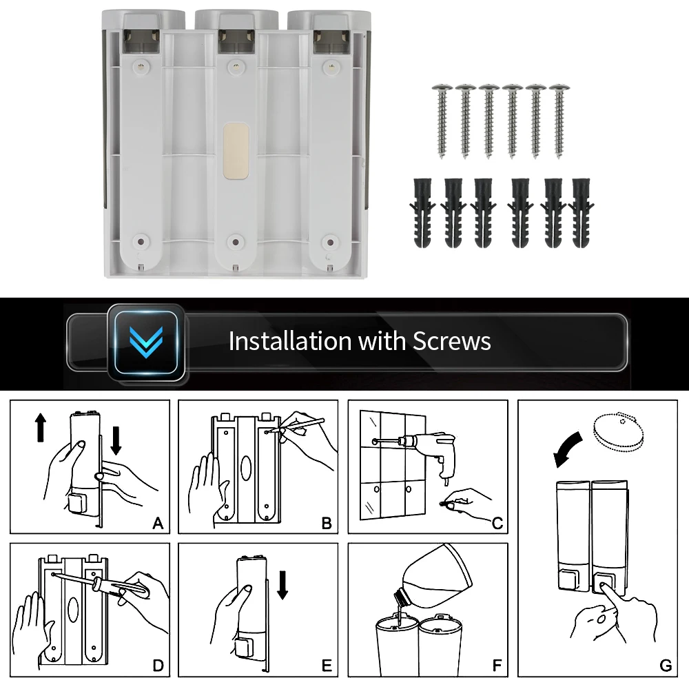 Двухсторонняя пенопластовая лента ручные диспенсеры для мыла Настенные жидкого